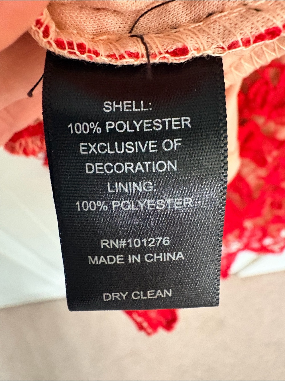 NWT label by five twelve Red Floral Lace Sleeveless Sheath Dress sz 2 - Picture 7 of 8